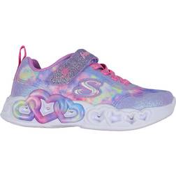 Skechers Kid's Infinite Heart Lights - Lavender/Multi