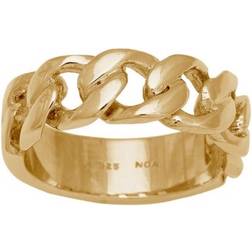 Nordahl Jewellery Nordahl's PANZER52 cool ring med panzerkæde look forgyldt sølv