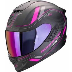 Scorpion Exo-1400 Evo 2 Carbon Air Mirage Helmet - Schwarz/Pink