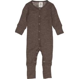 Müsli Baby Wool Onesie - Brown/Walnut