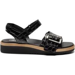 New Feet Calfskin Sandal - Black
