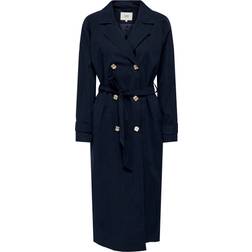 JDY Panther Oversized Trenchcoat - Blue/Sky Captain