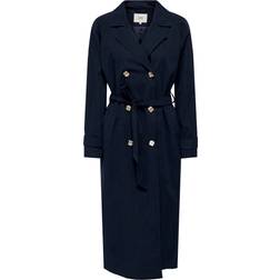 JdY Panther Oversized Trenchcoat - Blue/Sky Captain