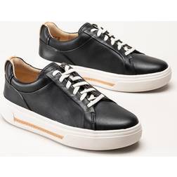 Clarks Hollyhock Walk Svarta sneakers skinn