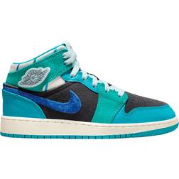 Nike 1 Mid GS - Anthracite/Aquatone/New Emerald/Glacier Blue