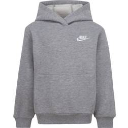 Nike Little Kid's Sportswear Club Fleece Pullover Hoodie - Dark Grey Heather (86L088-042)