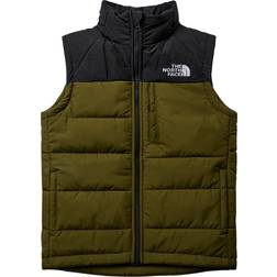 The North Face Kid's Circular Vest - Forest Olive/Tnf Black