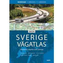 Sverige vägatlas 2024 (Häftad, 2024)