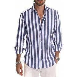 Shein Men Striped Print Shirt