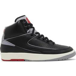 NIKE Air Jordan 2 Retro M - Black/Cement Grey/Fire Red/Sail