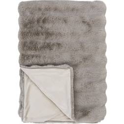 House Nordic Galena Plaid Tæppe Brun, Beige (180x130cm)