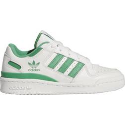 adidas Kid's Forum Low CL Shoes - Cloud White/Preloved Green/Preloved Green