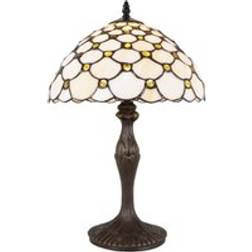 Happy Homewares Traditional Stained Table Lamp