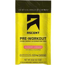 Ascent Pre-Workout Fuel Energy Drink Mix Raspberry Lemonade 15