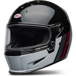 Bell Eliminator GT, Integralhelm Schwarz/Weiß/Grau/Rot