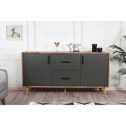 Hanah Home Cordoba Walnut/Anthracite Sideboard 160x77cm