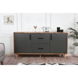 Hanah Home Cordoba Walnut/Anthracite Skænk 160x77cm