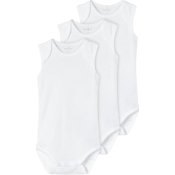 Name It Baby Basic Bodysuits 3-pack - Bright White