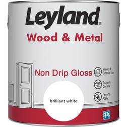 Leyland Trade Leyland Non Drip Gloss Wood Paint White 2.5L