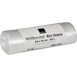 Abena Skraldeposer Transparent - 40 ruller 60L