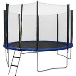 Artemis Home 14ft External Net Trampoline Package Blue