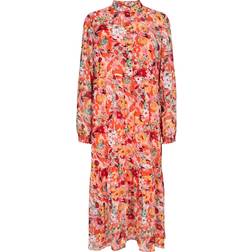 Liberté Women's dress Maggie - Orange Pink Flower