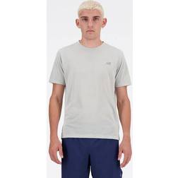 New Balance Men's Athletics T-Shirt in Grey Poly Knit