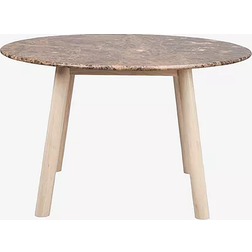 Rowico Home Taransay Brown/White Pigment Line Matbord 125cm