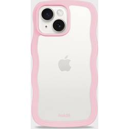 Holdit Phone Case Wavy Pink/Transparent iPhone 15 Plus