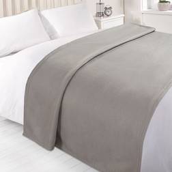 Dreamscene Plain Fleece Blankets Silver (200x150cm)