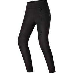 Shima Cruz 2.0 Motorradleggins Damen -Motorrad Stretch Leggings Hose Frauen mit Protektoren Jeggings Schwarz, Long