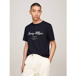 Tommy Hilfiger Exclusive Script Logo Jersey T-Shirt DESERT SKY