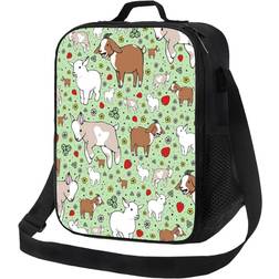 BearLad Kids Lunch Bag Goats Insulated Tote Box