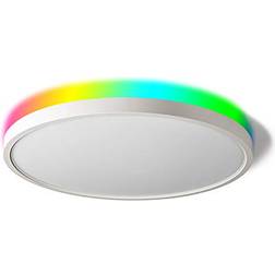 TALOYA Smart White Ceiling Flush Light 12"