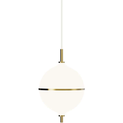 Rebello Decor Eternal Moonlight Medium Raw Brass/Opal/White Pendant Lamp 22cm