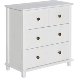 Marlow Home Co Poway White Chest of Drawer 60x64cm