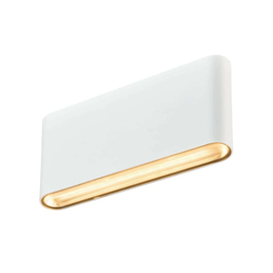 SLV Exterior Ovalado Up/down CCT 17.5 cm Blanco Aplique de Pared 17.5cm