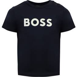 BOSS T-shirt - Marinblå Med Vit