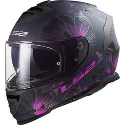 LS2 Motorrad ff800 storm burst integralhelm schwarzmatt/lila gr: Schwarz