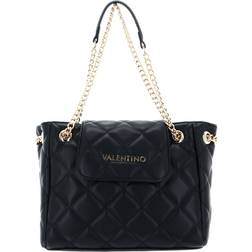 Valentino Ocarina Flap Chain Quilted Shopper - Black
