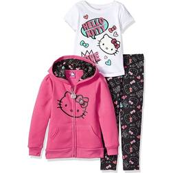 Hello Kitty Kid's Hooded Legging Set 3-piece - Pink