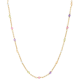 Pernille Corydon Rainbow Necklace - Gold/Tourmaline/Peridot/Aquamarine/Amethyst/Calcite