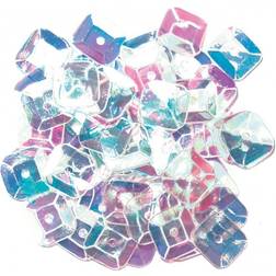 Craft Factory Square Cup Sequins Transparent per pack