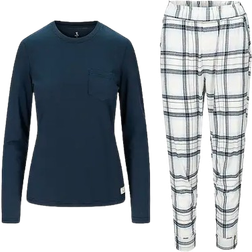 Tufte Women's Owl Pajamas Set - Mood Indigo