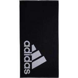 Adidas DH2866 Badezimmerhandtuch Schwarz, Weiß (140x70cm)