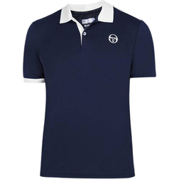 Sergio Tacchini Club Tech Short Sleeve Polo Man - Navy/White