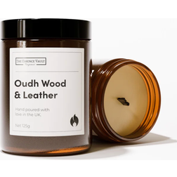 The Essence Vault Oudh Wood & Leather - 25 Hour Candle Scented Candle