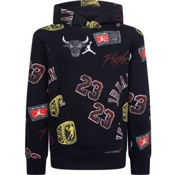 Nike Kid's Jordan MJ Essentials Printed Hoodie - Black (95C897-023)