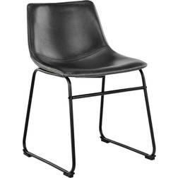 AC Design Furniture I_Oregon Dining Chair Black with Cream Stitching