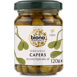 Biona Capers In Olive Oil 120g 6pack